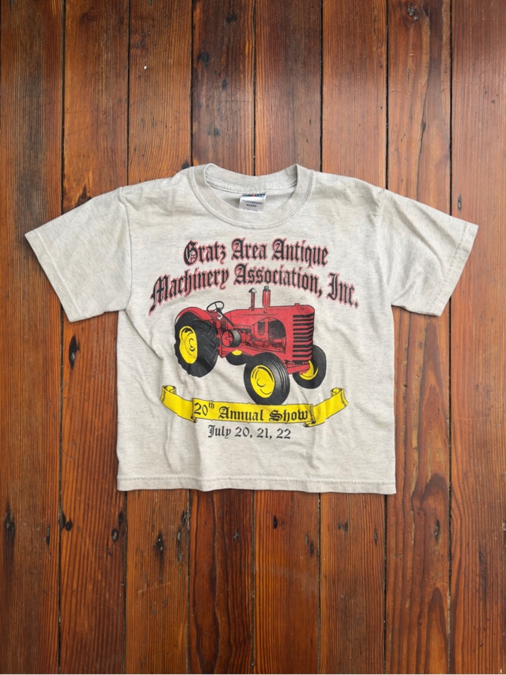 2010s Jerzees Gratz Area Antique Machinery Association 20th Annual Show tee